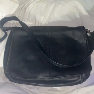 Coach Leather Messenger Bag Black 5206 Vintage Crossbody Satchel